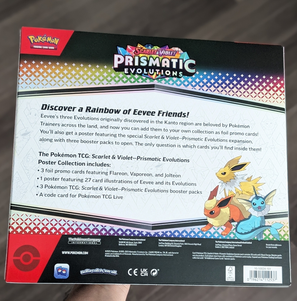 2x 💎 Prismatic Evolutions 💎 Poster Collection Pokemon Cards FACTORY SEALED - Picture 6 of 16